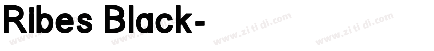 Ribes Black字体转换